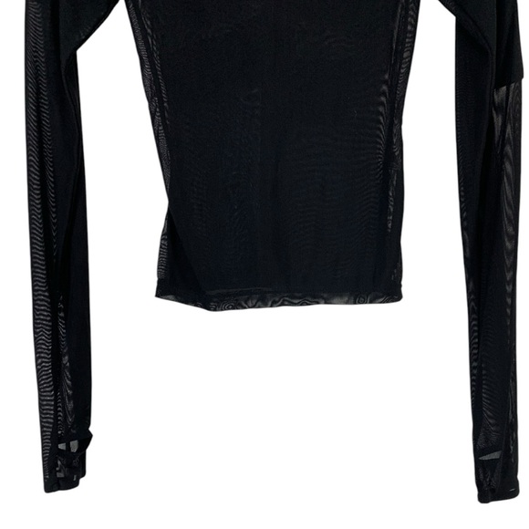 Dolls Kill Hello Kitty Mesh Long Sleeve Shirt Size Small NWOT - Picture 6 of 8